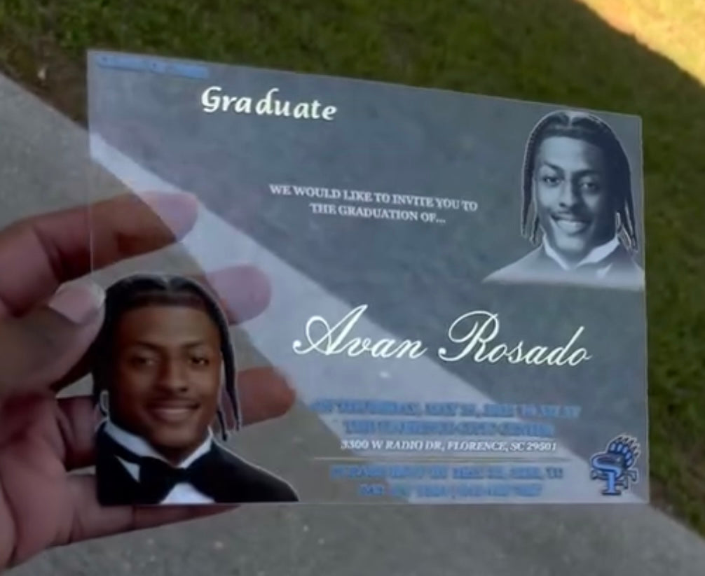 Custom Acrylic Invitations (Standard)